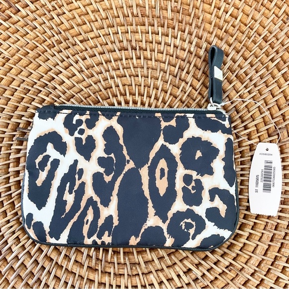 Victoria Secret Leopard Animal Print Coin Bag Keychain New - Picture 2 of 3